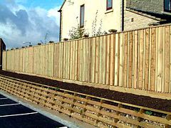 Acoustic wood fence