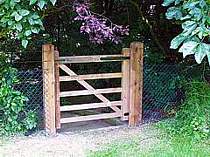 5-bar pressure treated wood gate
